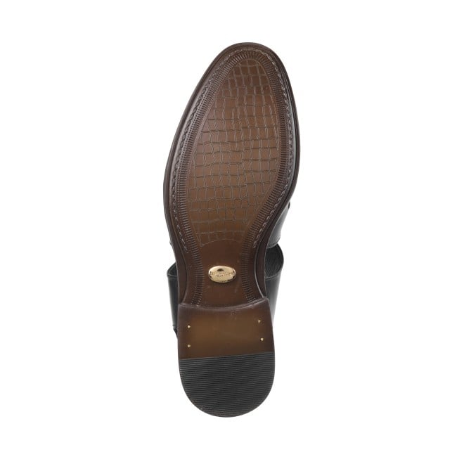 J.Fontini Men Black Ethnic Sandals (SKU: 60-95-11-40)