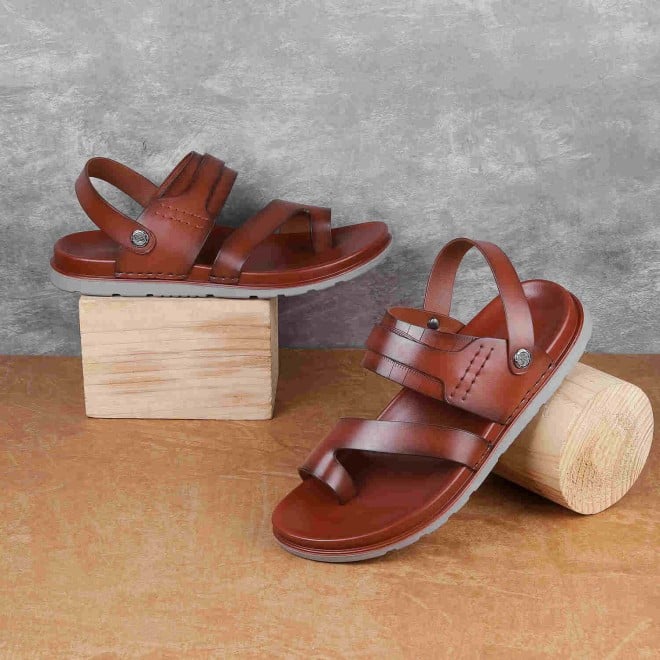 Mochi Men Tan Casual Sandals (SKU: 60-99-23-40)