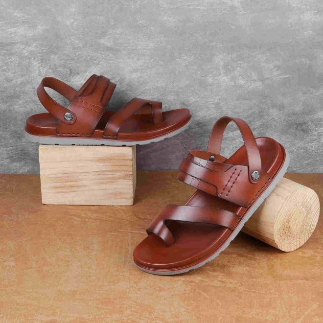 Mochi Men Tan Casual Sandals (SKU: 60-99-23-41)