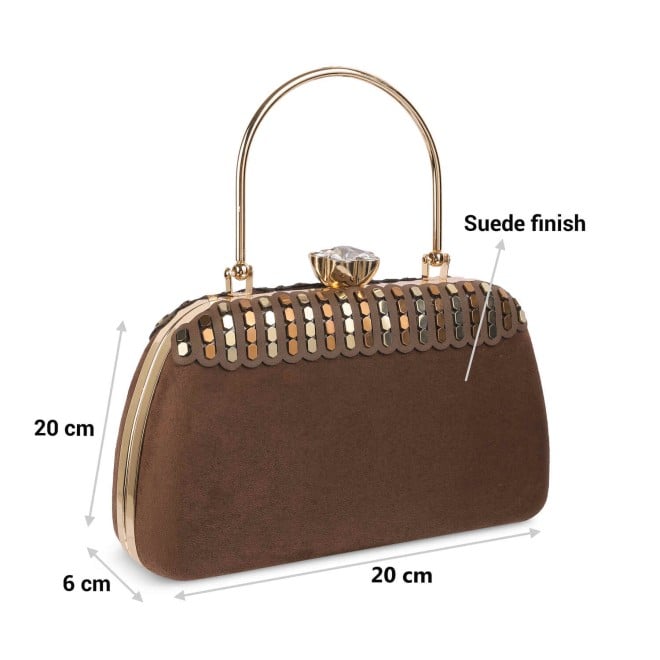 Mochi Women Brown Ethnic-Wedding Clutches (SKU: 65-125-12-10)