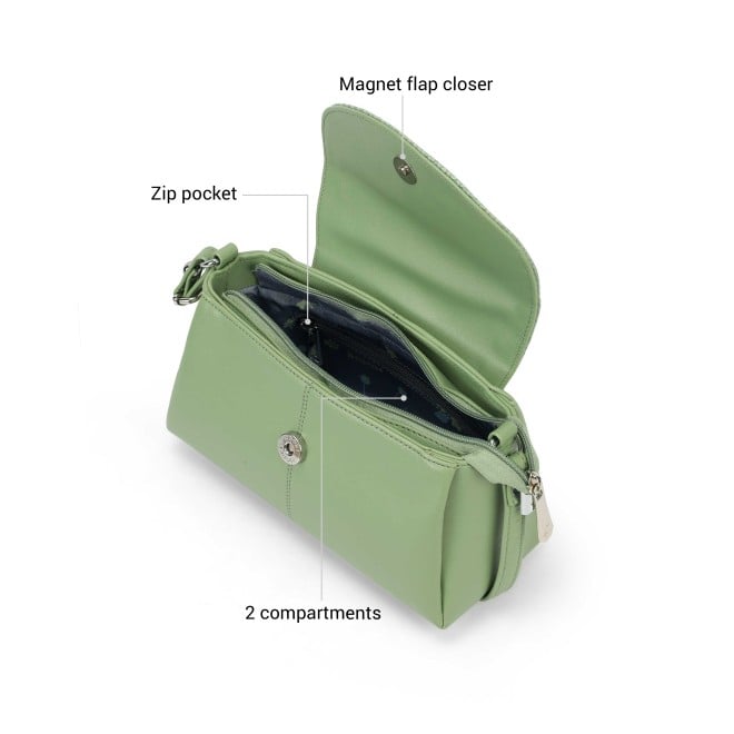 Mochi Women Green Sling Bag (SKU: 66-1006-21-10)