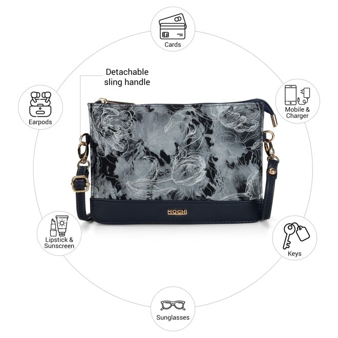 Mochi Women Blue Sling Bag (SKU: 66-1008-45-10)