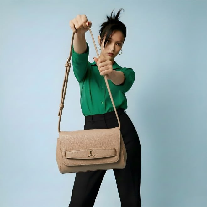 Mochi Women Beige Sling Bag (SKU: 66-1010-20-10)