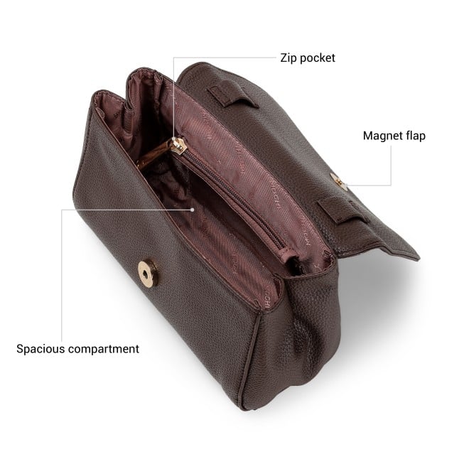 Mochi Women Brown Sling Bag (SKU: 66-1010-12-10)