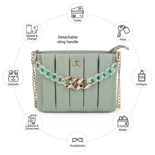 Mochi Women Green Evening Bag (SKU: 66-1020-21-10)