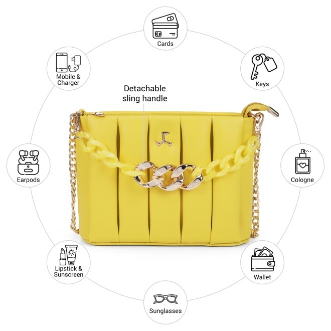 Mochi Women Yellow Evening Bag (SKU: 66-1020-33-10)