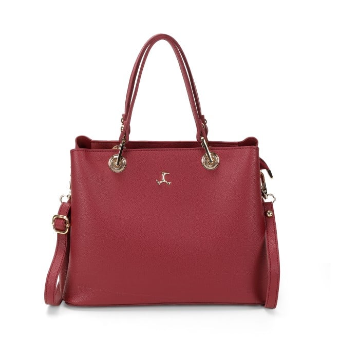 Mochi Women Maroon Satchel Bag