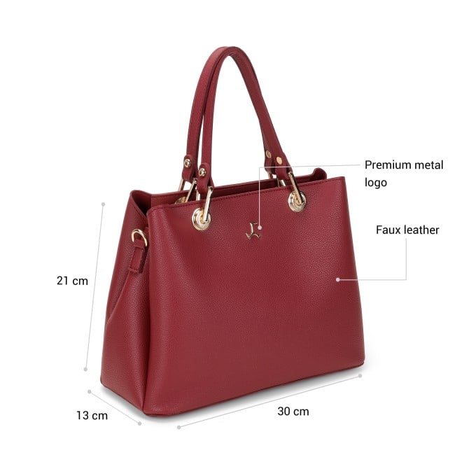 Mochi Women Maroon Satchel Bag (SKU: 66-1038-44-10)