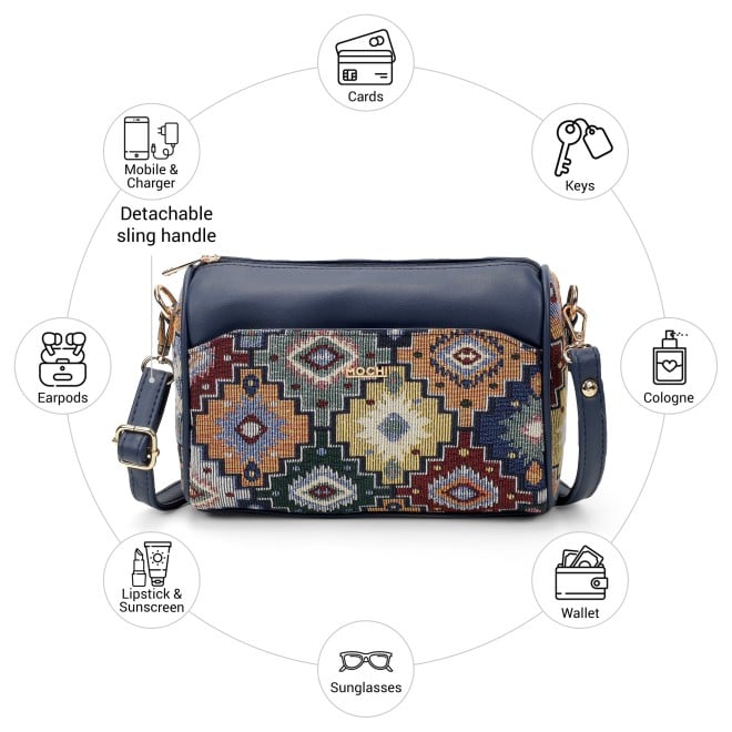 Mochi Women Blue Sling Bag (SKU: 66-1047-45-10)