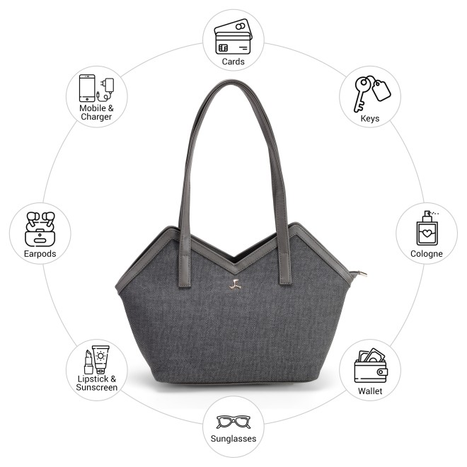 Mochi Women Grey Shoulder Bag (SKU: 66-1054-14-10)