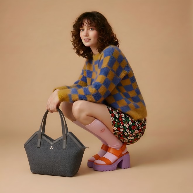 Mochi Women Grey Shoulder Bag (SKU: 66-1054-14-10)