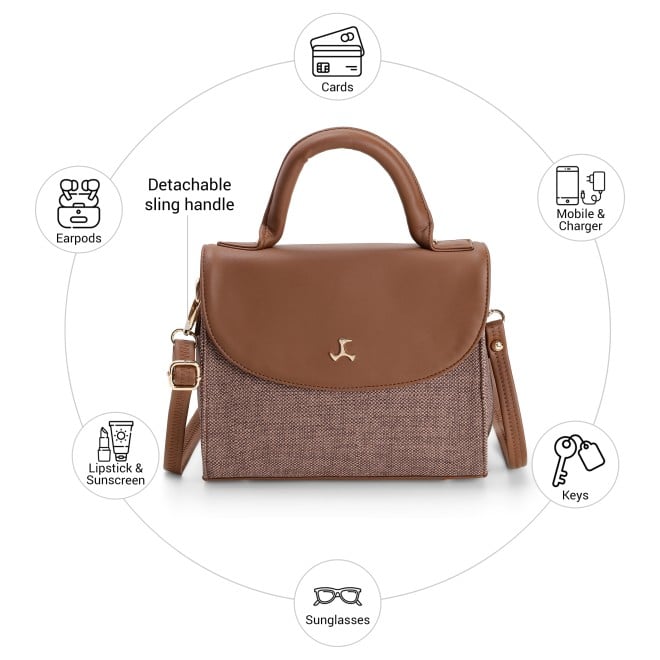 Mochi Women Brown Satchel Bag (SKU: 66-1056-12-10)