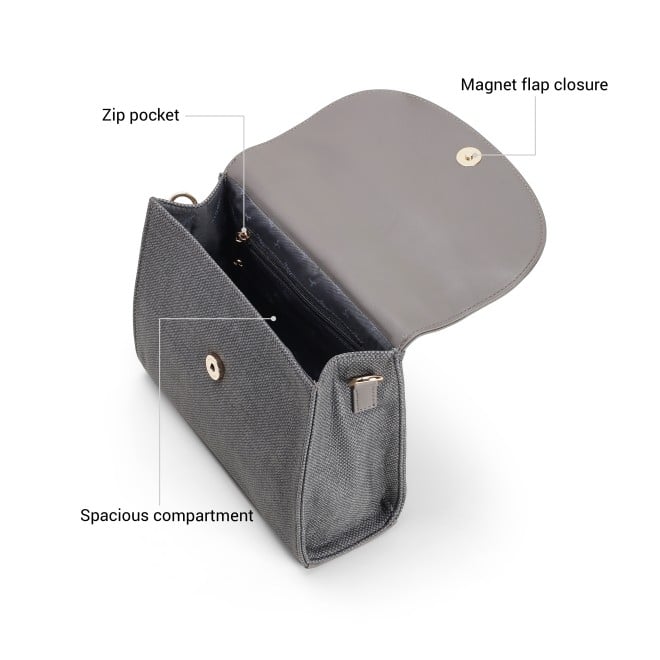 Mochi Women Grey Satchel Bag (SKU: 66-1056-14-10)