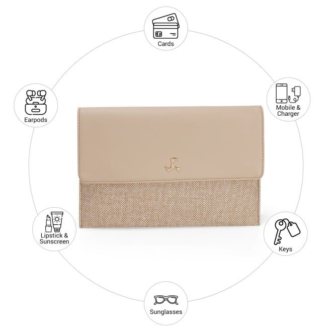 Mochi Women Beige Clutch (SKU: 66-1057-20-10)