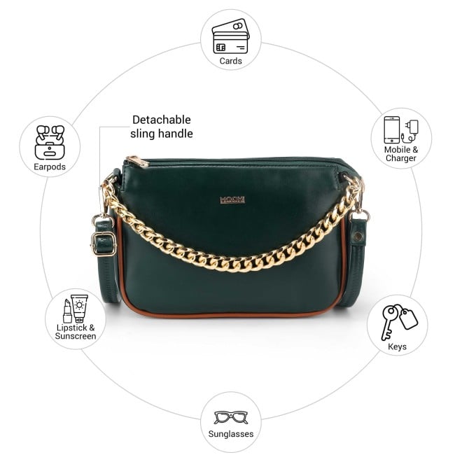 Mochi Women Green Sling Bag (SKU: 66-1060-21-10)