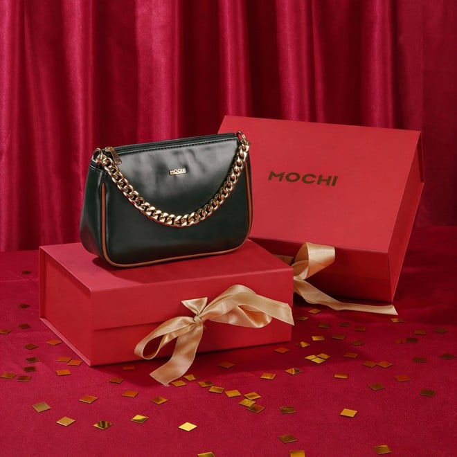 Mochi Women Green Sling Bag