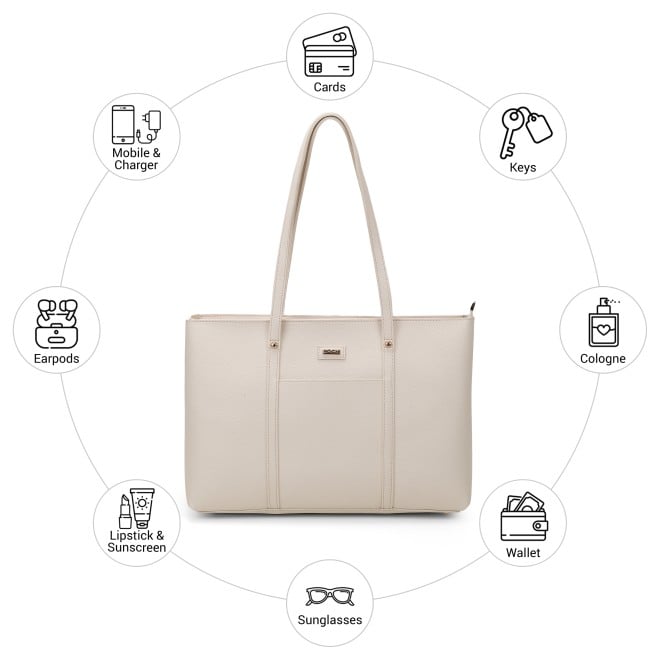 Mochi Women Beige Tote Bag (SKU: 66-1062-20-10)