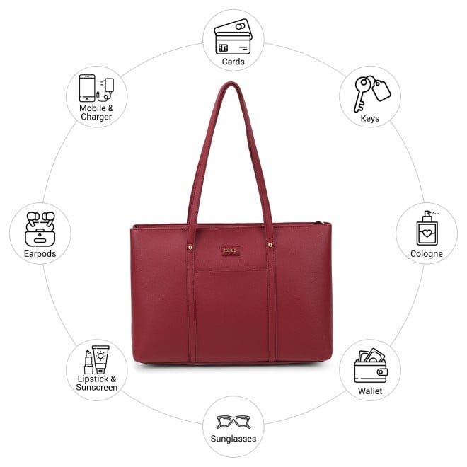 Mochi Women Maroon Tote Bag (SKU: 66-1062-44-10)