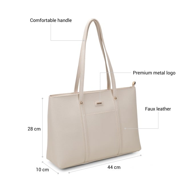 Mochi Women Beige Tote Bag (SKU: 66-1062-20-10)