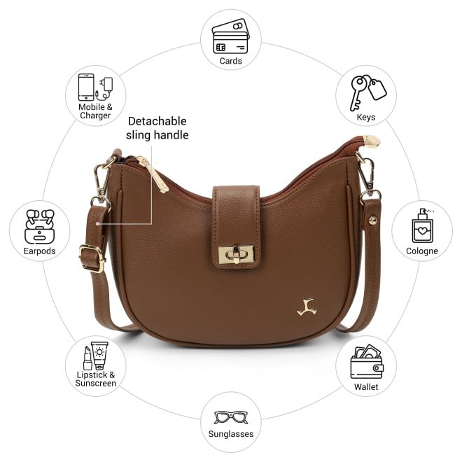 Mochi Women Brown Hobo Bag (SKU: 66-1064-12-10)