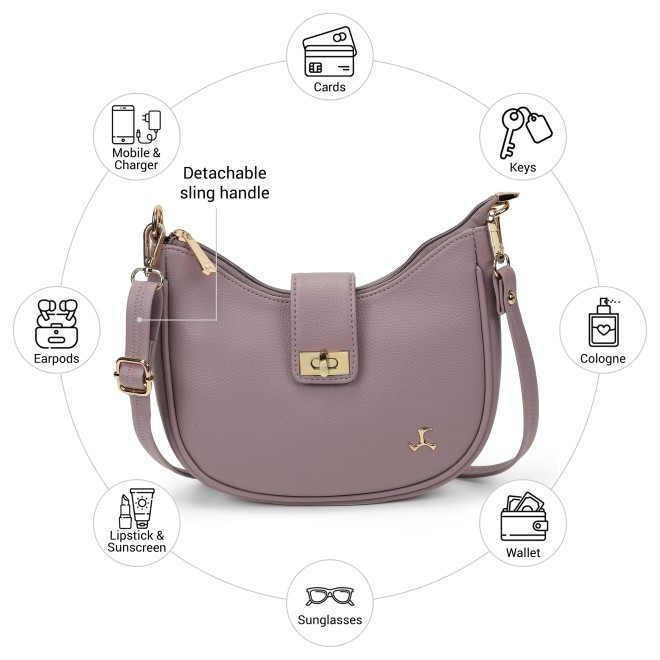 Mochi Women Purple Hobo Bag (SKU: 66-1064-26-10)