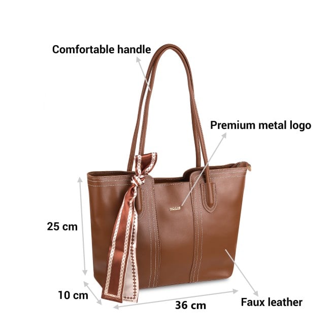 Mochi Women Brown Tote Bag (SKU: 66-208-12-10)