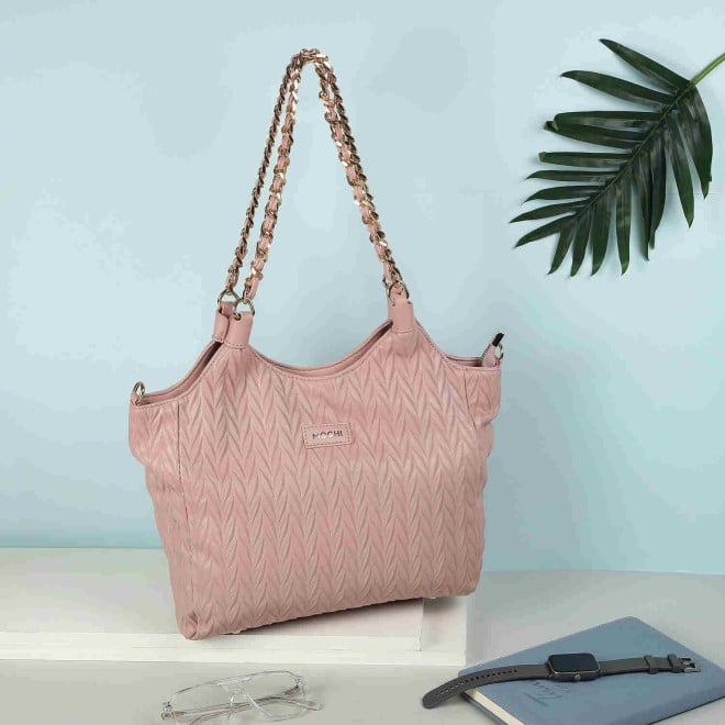 Mochi Women Pink Casual Tote Bag