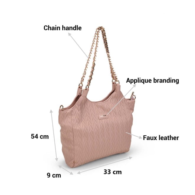 Mochi Women Pink Casual Tote Bag (SKU: 66-220-24-10)