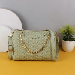 Women Green Satchel Bag