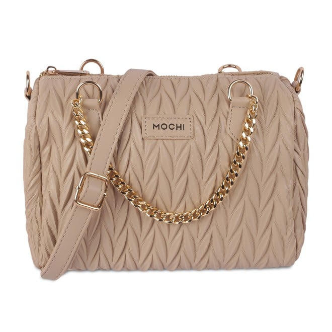 Mochi Women Beige Satchel Bag (SKU: 66-221-20-10)