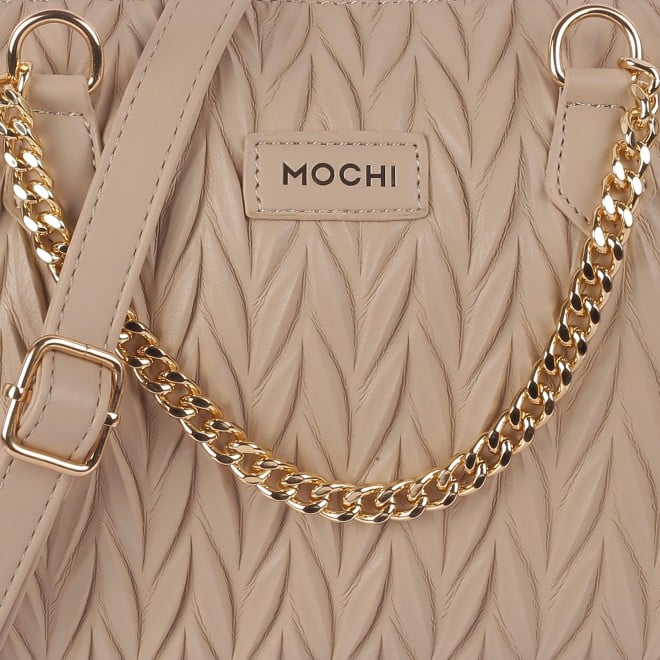 Mochi Women Beige Satchel Bag (SKU: 66-221-20-10)