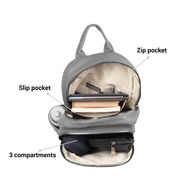 Mochi Women Grey Backpack (SKU: 66-234-14-10)