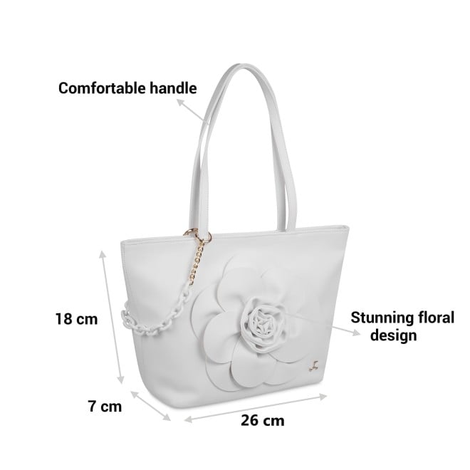 Mochi Women White Hand Bags Tote bag (SKU: 66-258-16-10)