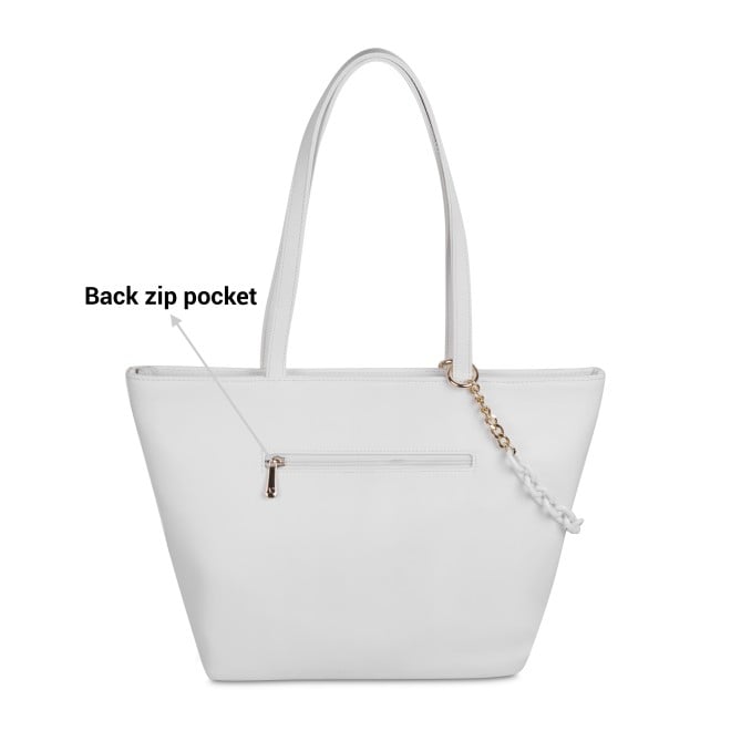 Mochi Women White Hand Bags Tote bag (SKU: 66-258-16-10)