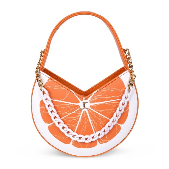 Mochi Women Orange Hand Bags Hobo Bags