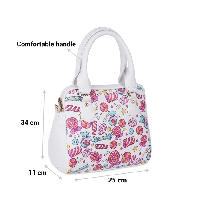 Mochi Women White-Multi Hand Bags Satchel Bags (SKU: 66-261-76-10)