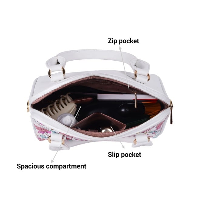 Mochi Women White-Multi Hand Bags Satchel Bags (SKU: 66-261-76-10)