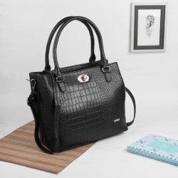 Women Black Satchel Bag