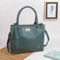 Women Green Satchel Bag