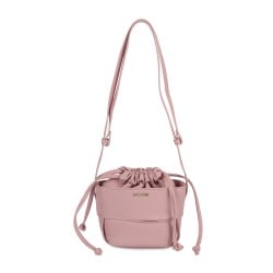 Women Pink Hand Bags Zip Top Sling