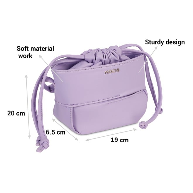 Mochi Women Purple Hand Bags Zip Top Sling (SKU: 66-284-26-10)