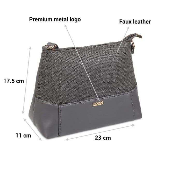 Mochi Women Grey Sling Bag (SKU: 66-285-14-10)