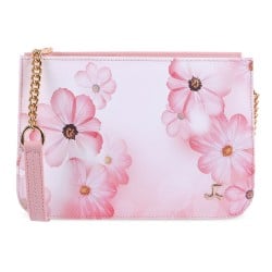 Women Pink Hand Bags Zip Top Sling