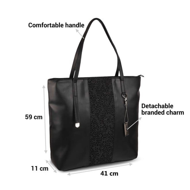 Mochi Women Black Casual Tote Bag (SKU: 66-294-11-10)