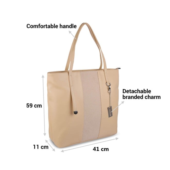 Mochi Women Beige Casual Tote Bag (SKU: 66-294-20-10)