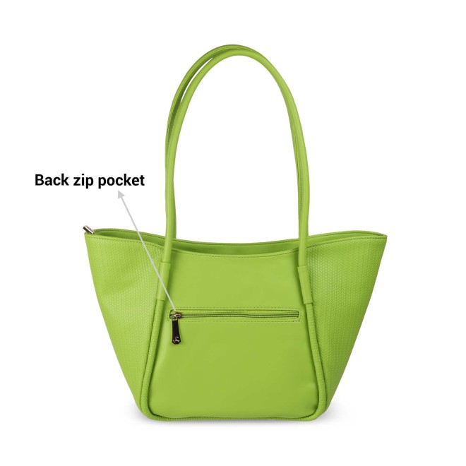 Mochi Women Green Casual Tote Bag (SKU: 66-319-21-10)