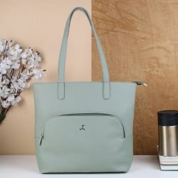 Women Green Casual Tote Bag