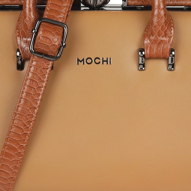 Mochi Women Tan Hand Bags Satchel Bags (SKU: 66-334-23-10)