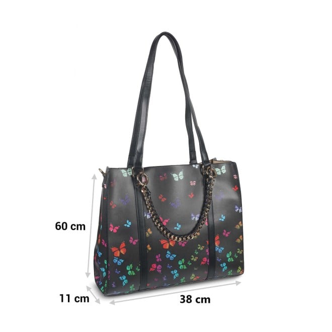 Mochi Women Black Casual Tote Bag (SKU: 66-343-11-10)