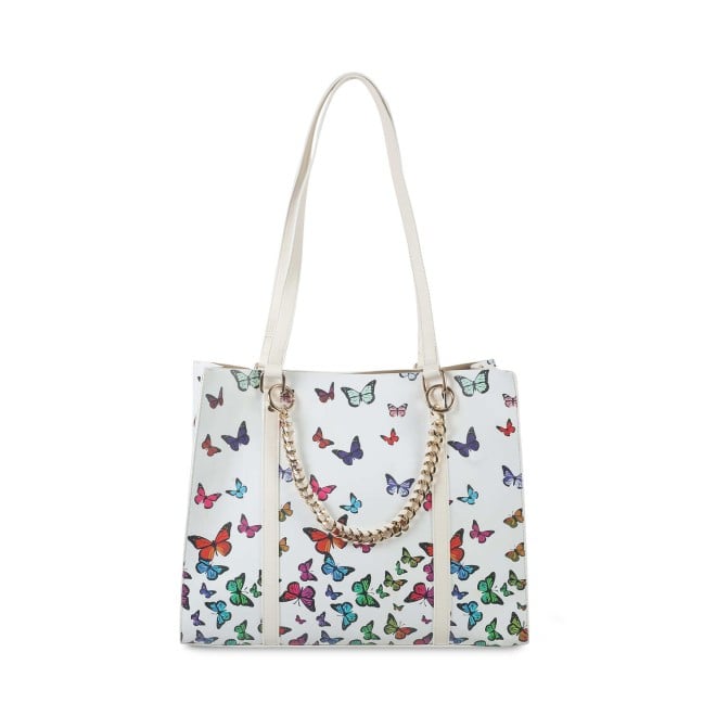 Mochi Women White Casual Tote Bag (SKU: 66-343-16-10)